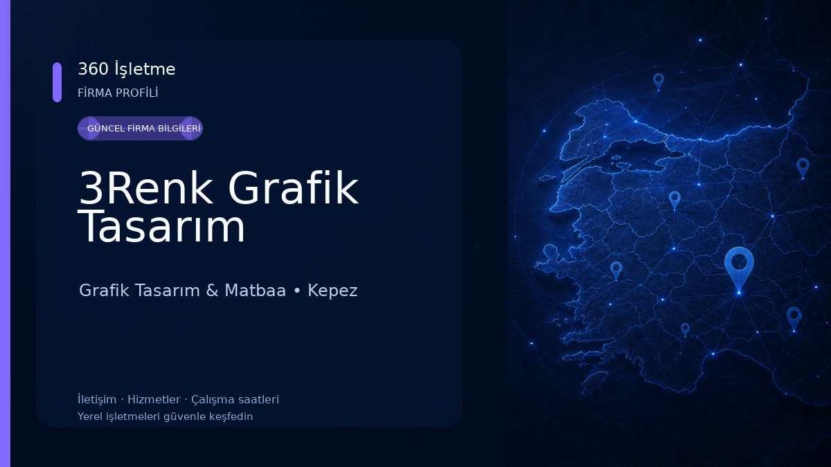 3Renk Grafik Tasarım Grafik Tasarım & Matbaa