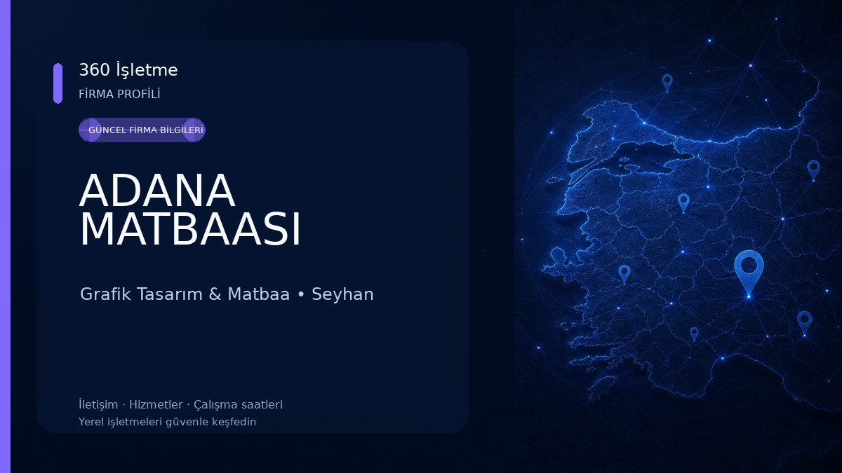 ADANA MATBAASI Grafik Tasarım & Matbaa