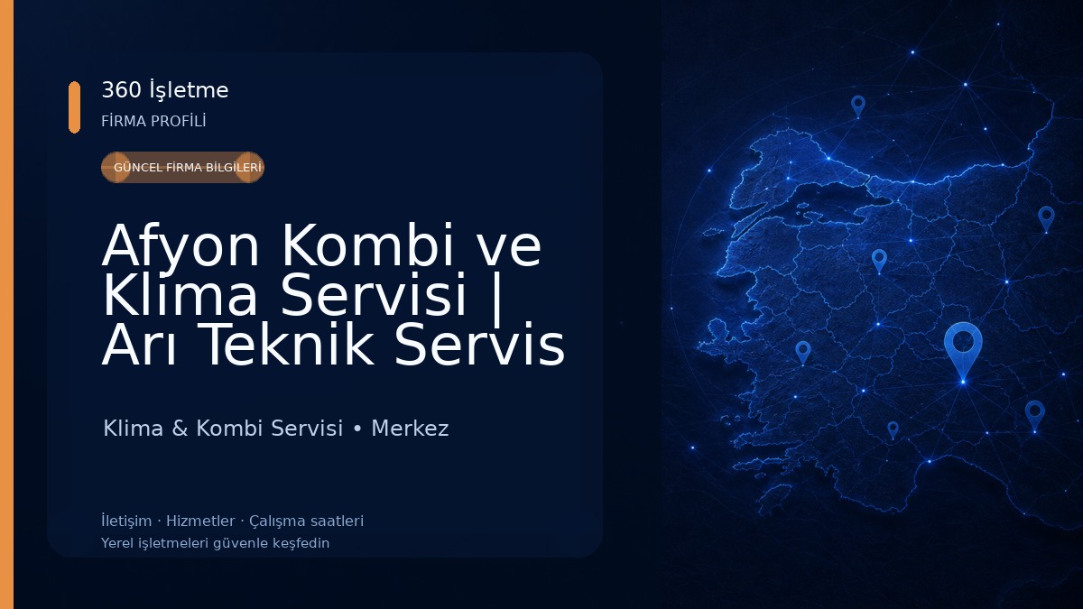 Afyon Kombi ve Klima Servisi | Arı Teknik Servis Klima & Kombi Servisi