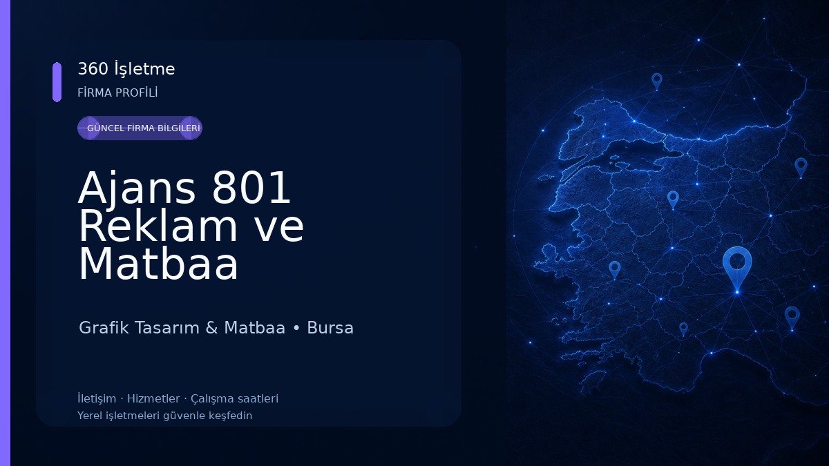 Ajans 801 Reklam ve Matbaa Hizmetleri 
