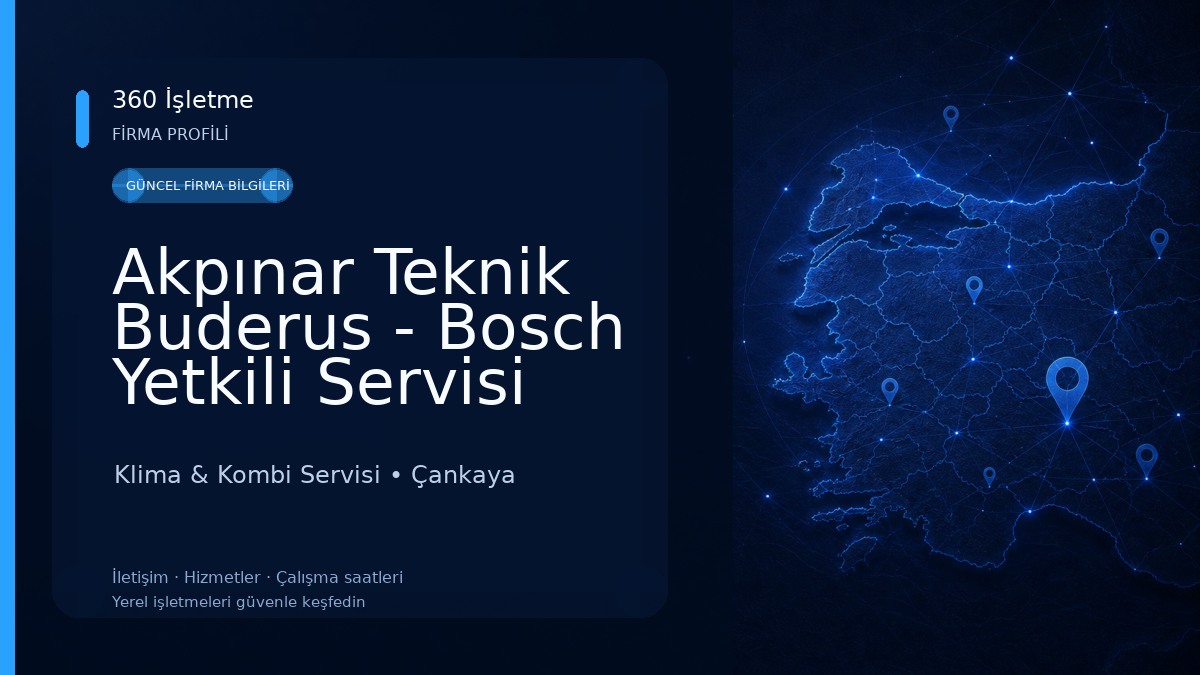 Akpınar Teknik Buderus - Bosch Yetkili Servisi Kombi, Kazan ve Klima Sistemleri Klima & Kombi Servisi