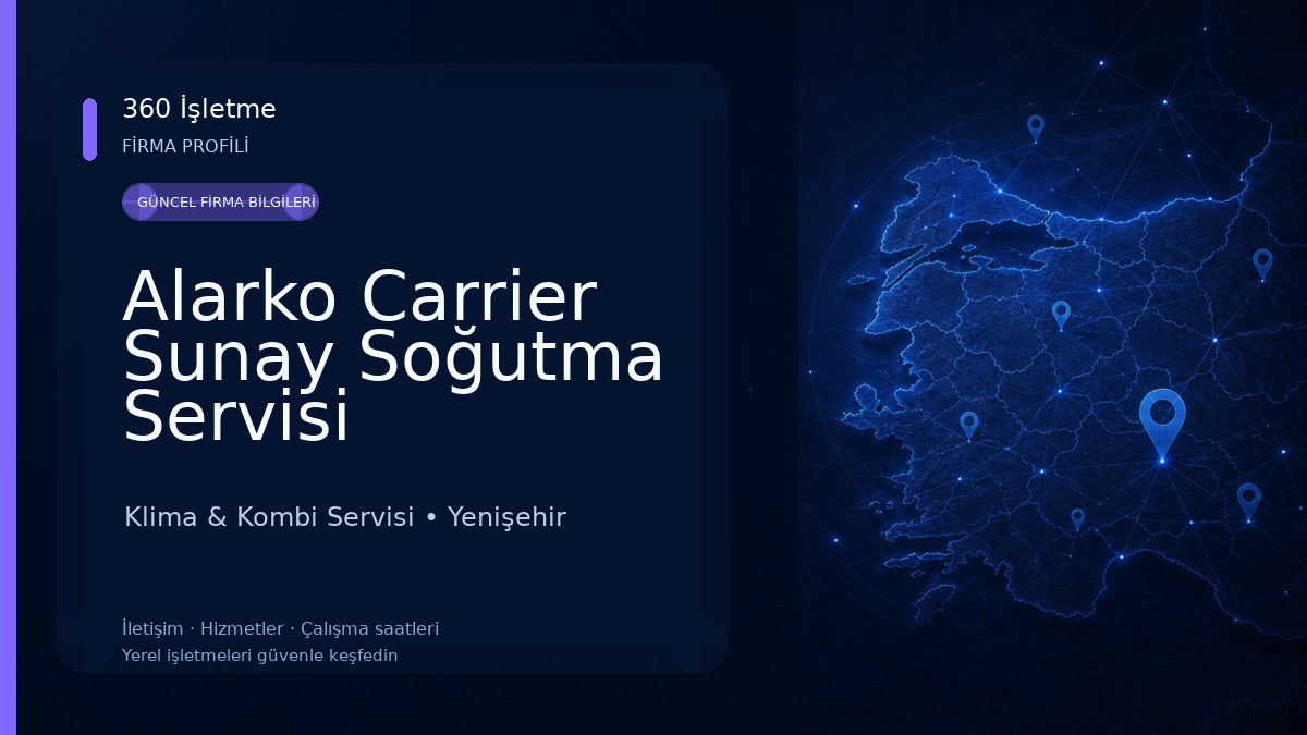 Alarko Carrier Sunay Soğutma Servisi Klima & Kombi Servisi