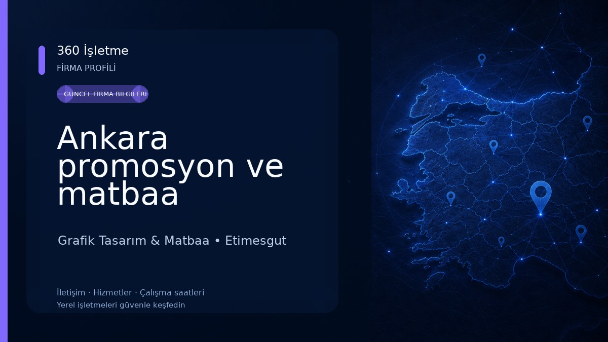 Ankara promosyon ve matbaa