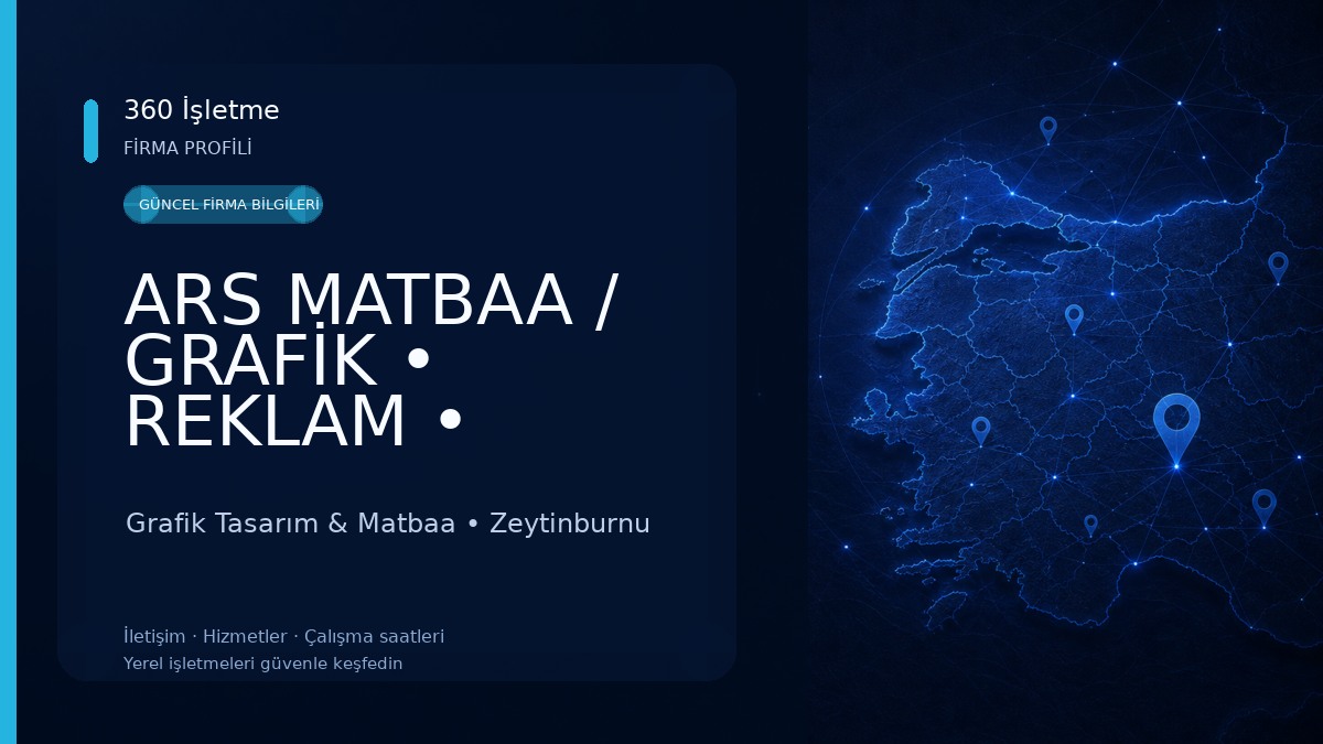 ARS MATBAA / GRAFİK • REKLAM • PROMOSYON Grafik Tasarım & Matbaa