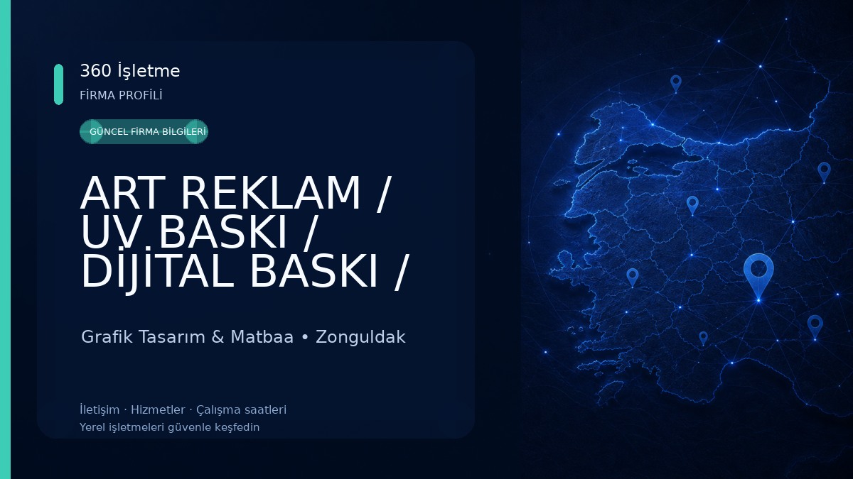 ART REKLAM / UV BASKI / DİJİTAL BASKI / LAZER KESİM Grafik Tasarım & Matbaa