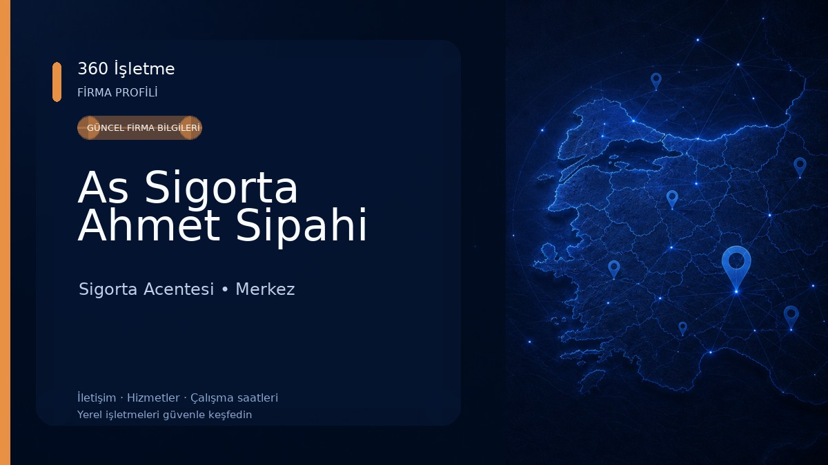 As Sigorta Ahmet Sipahi Sigorta Acentesi