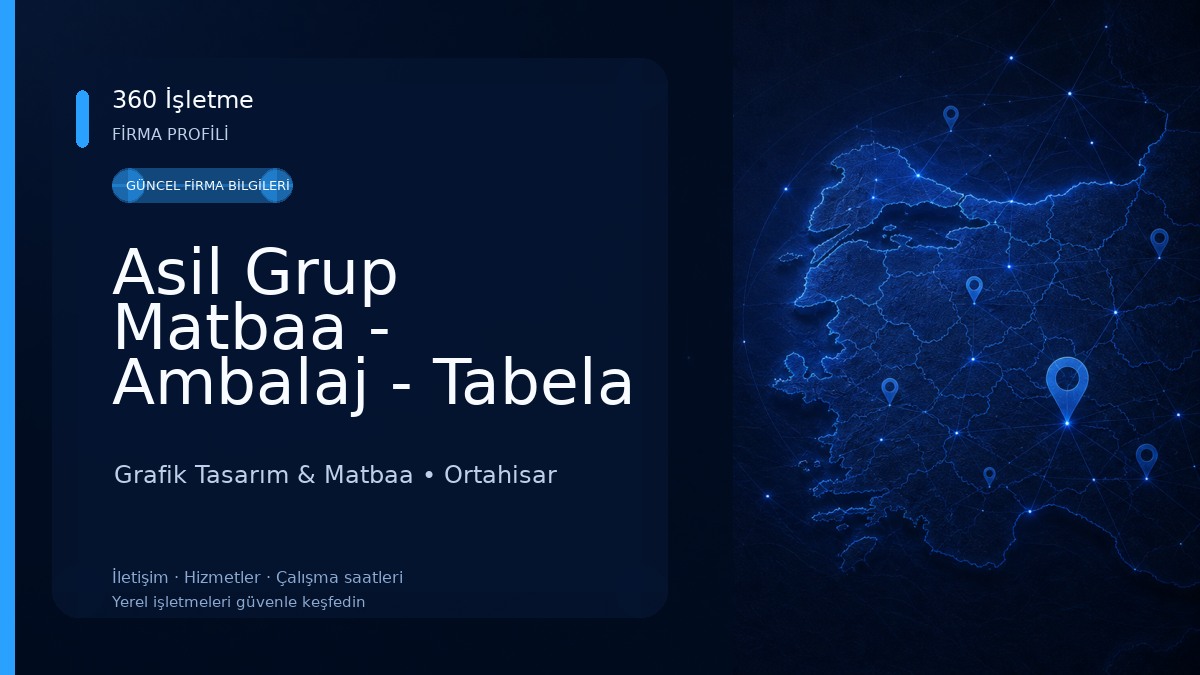 Asil Grup Matbaa - Ambalaj - Tabela - Reklam Grafik Tasarım & Matbaa