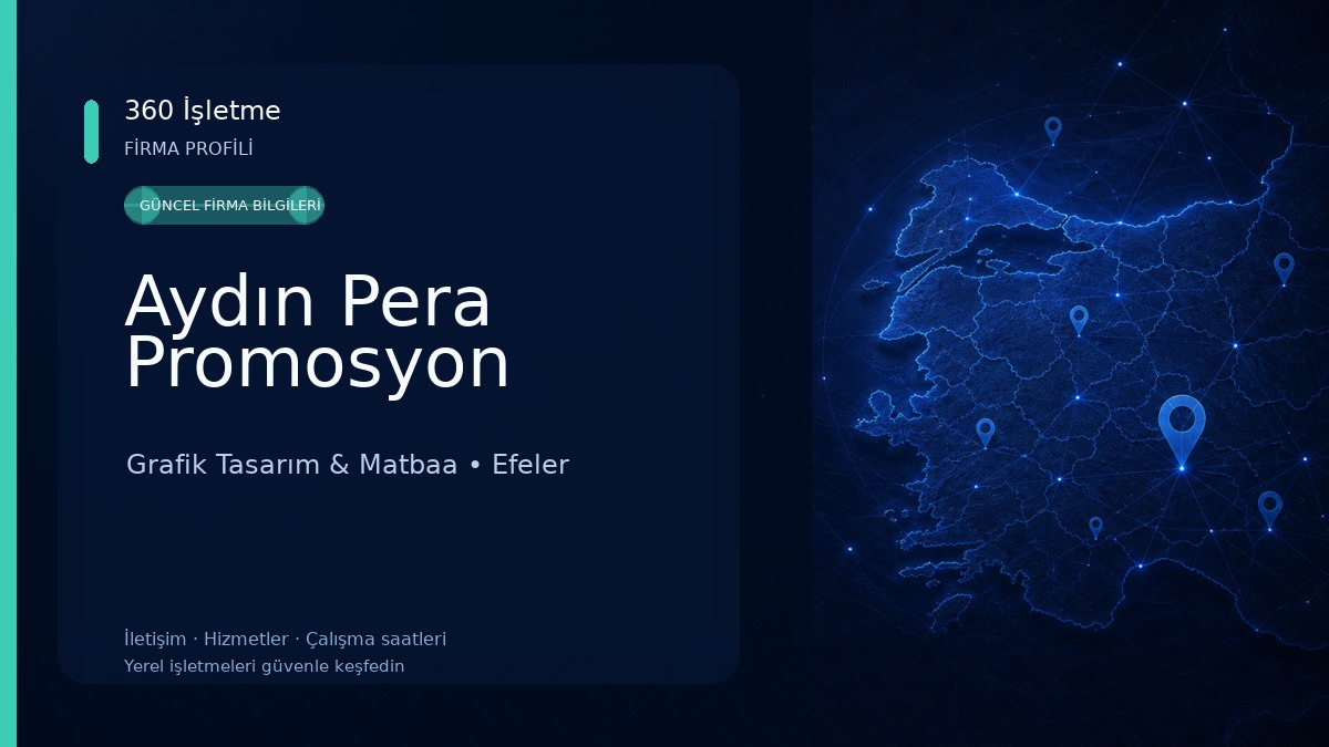 Aydın Pera Promosyon Grafik Tasarım & Matbaa