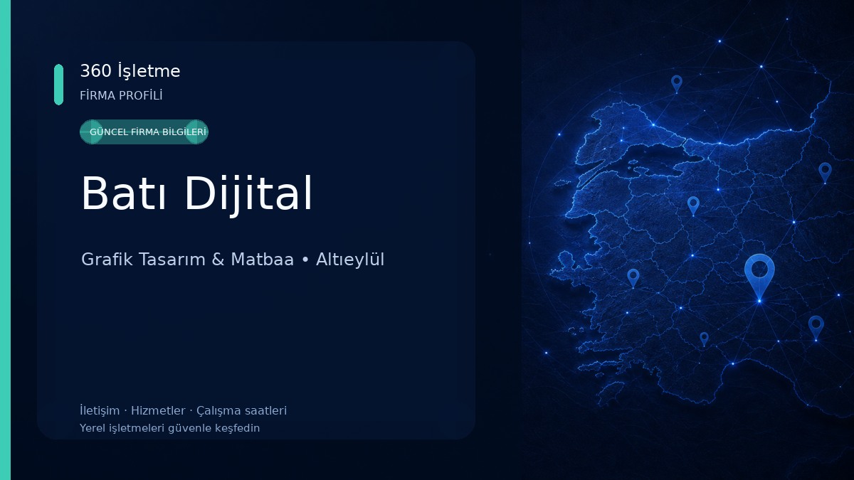 Batı Dijital Grafik Tasarım & Matbaa
