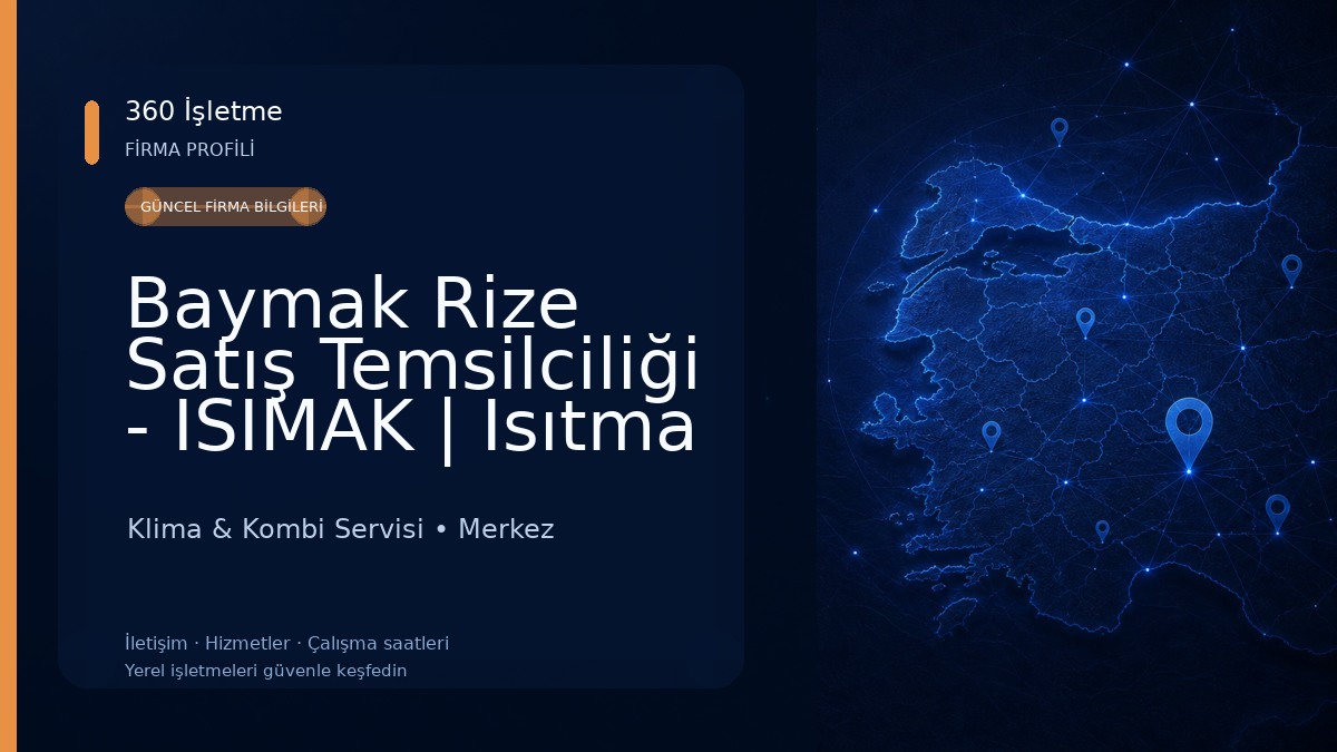 Baymak Rize Satış Temsilciliği - ISIMAK | Isıtma ve Soğutma Sistemleri Klima & Kombi Servisi