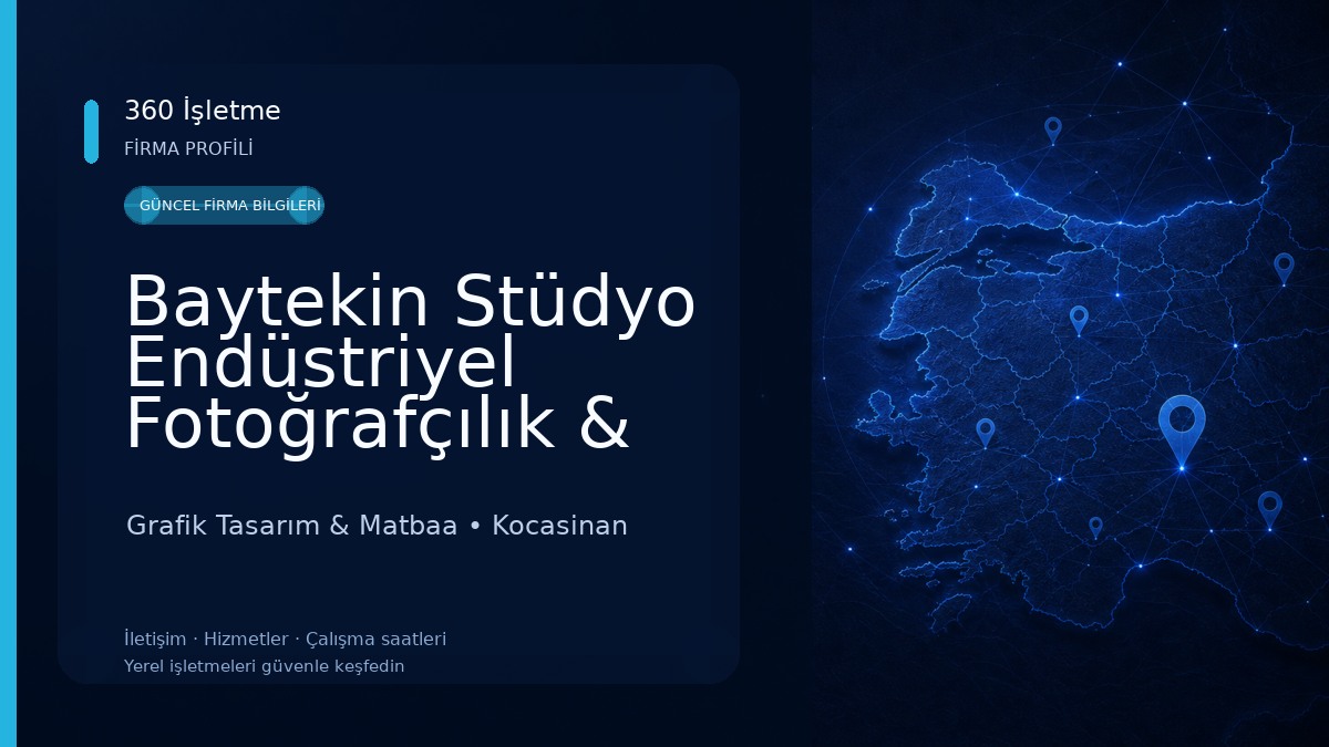 Baytekin Stüdyo Endüstriyel Fotoğrafçılık & Matbaacılık - Kayseri Katalog Grafik Tasarım & Matbaa