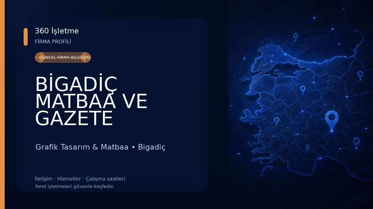 BİGADİÇ MATBAA VE GAZETE Grafik Tasarım & Matbaa