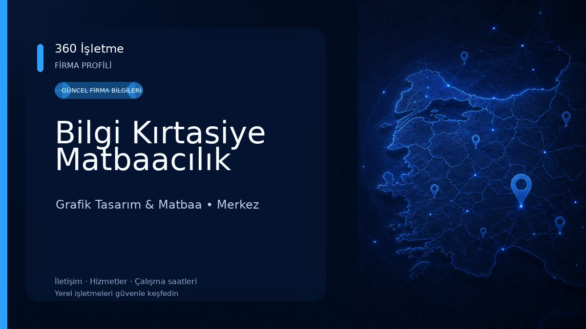 Bilgi Kırtasiye Matbaacılık Grafik Tasarım & Matbaa