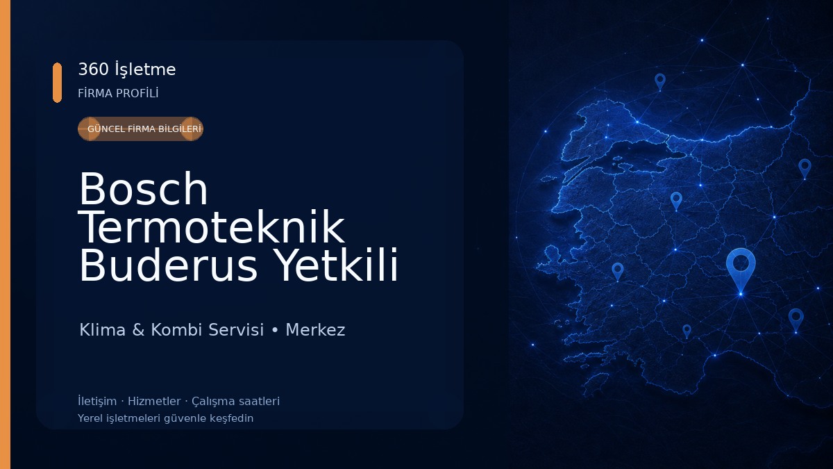 Bosch Termoteknik Buderus Yetkili Kombi - Klima Servisi | Efe Soğutma Klima & Kombi Servisi