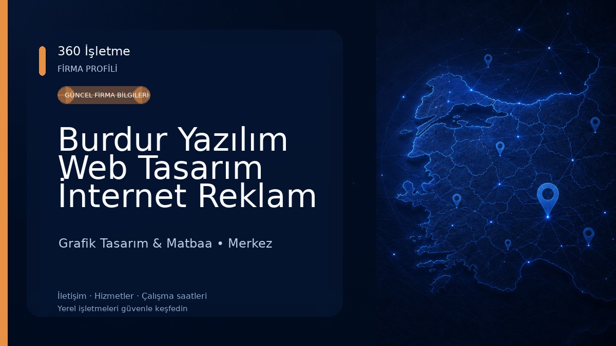 Burdur Yazılım Web Tasarım İnternet Reklam 