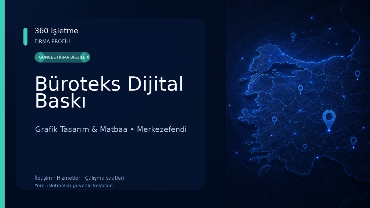 Büroteks Dijital Baskı Grafik Tasarım & Matbaa