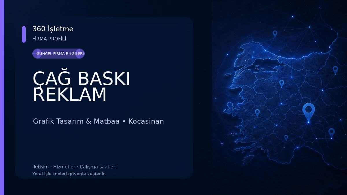 ÇAĞ BASKI REKLAM Grafik Tasarım & Matbaa