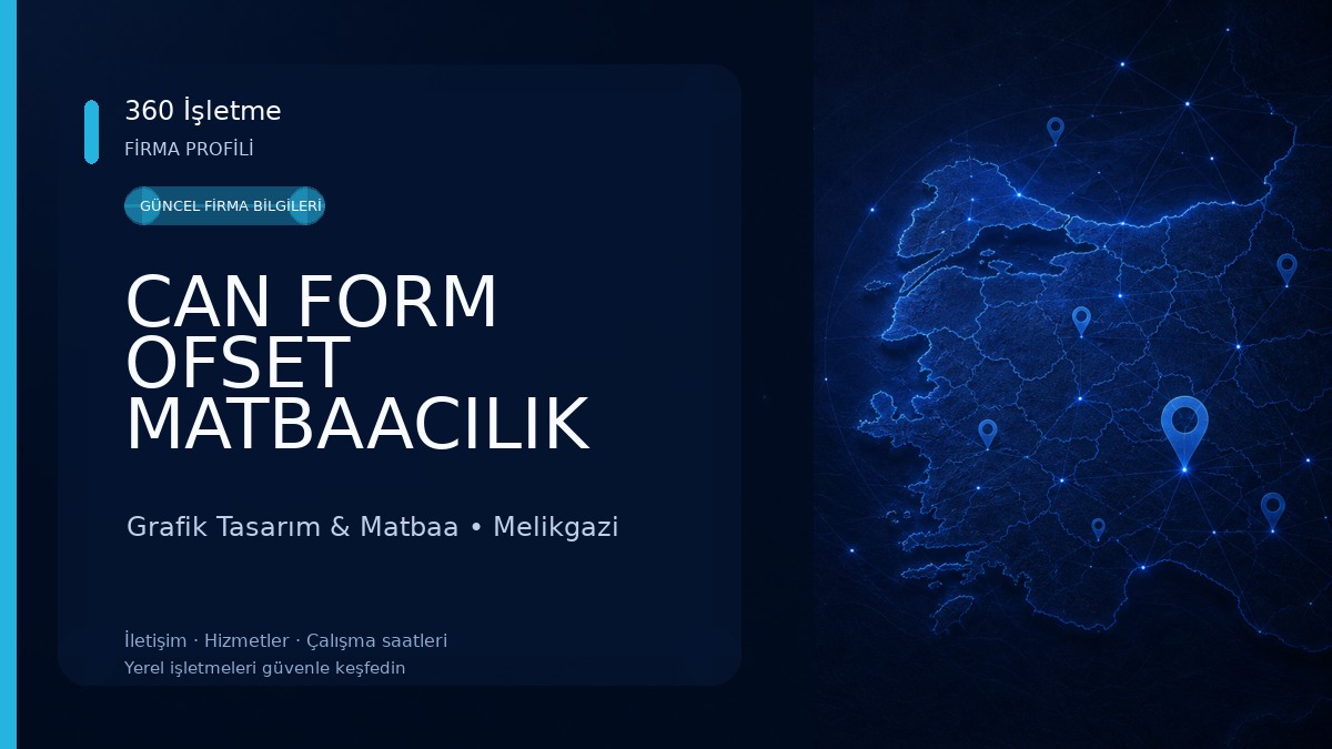 CAN FORM OFSET MATBAACILIK SAN. LTD. ŞTİ. Grafik Tasarım & Matbaa