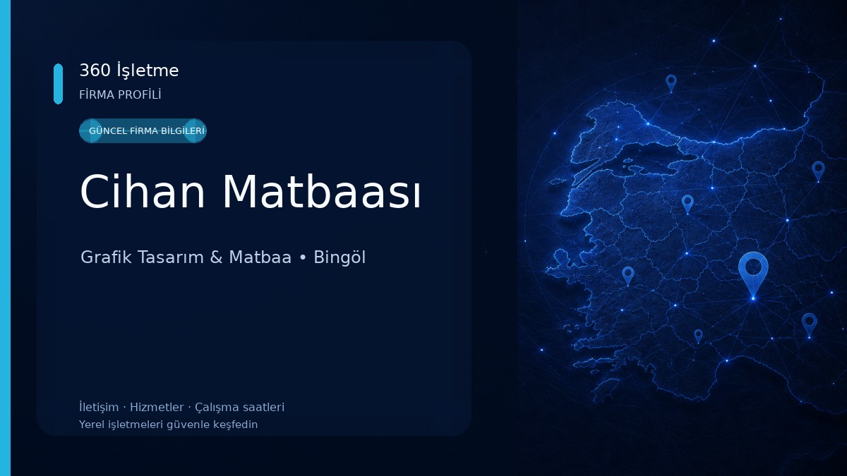 Cihan Matbaası Grafik Tasarım & Matbaa