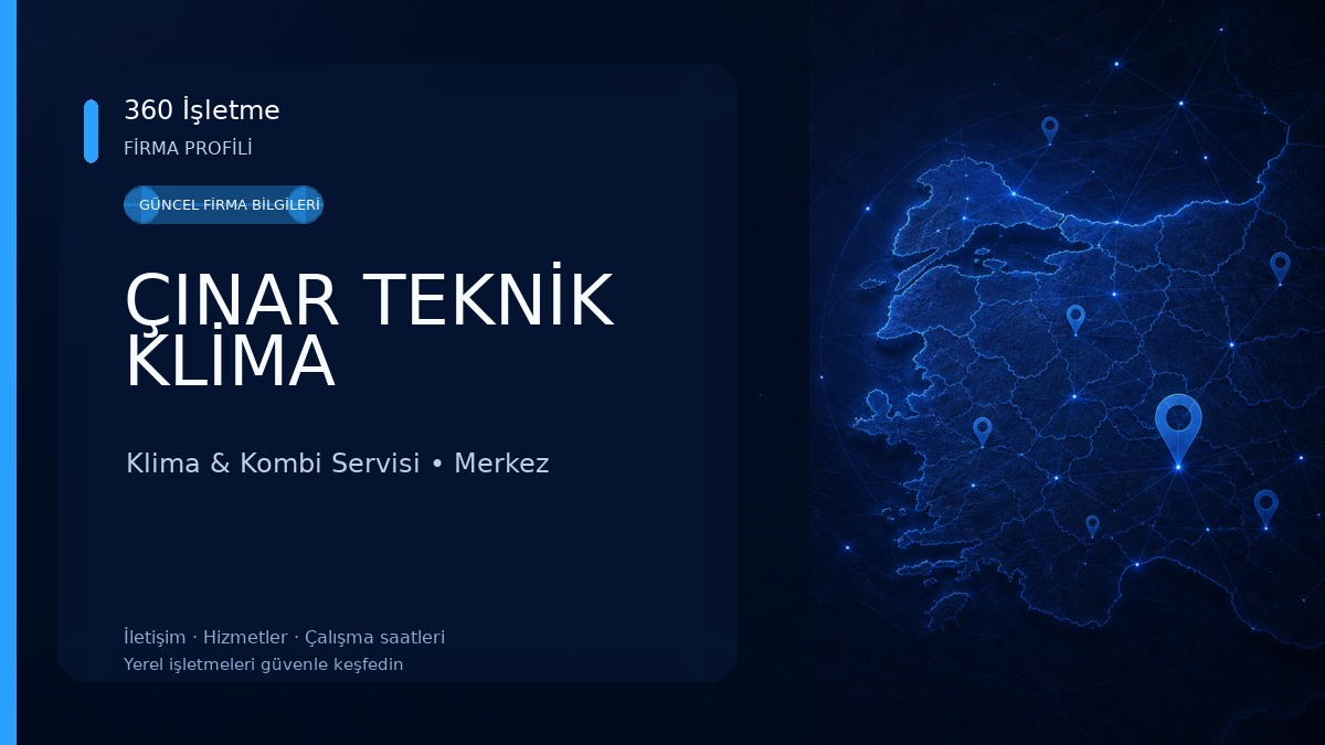 ÇINAR TEKNİK KLİMA Klima & Kombi Servisi