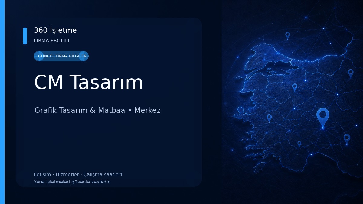 CM Tasarım Grafik Tasarım & Matbaa