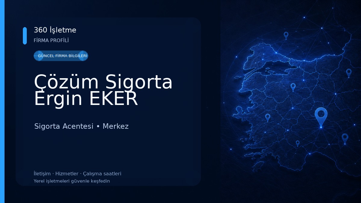 Çözüm Sigorta Ergin EKER Sigorta Acentesi
