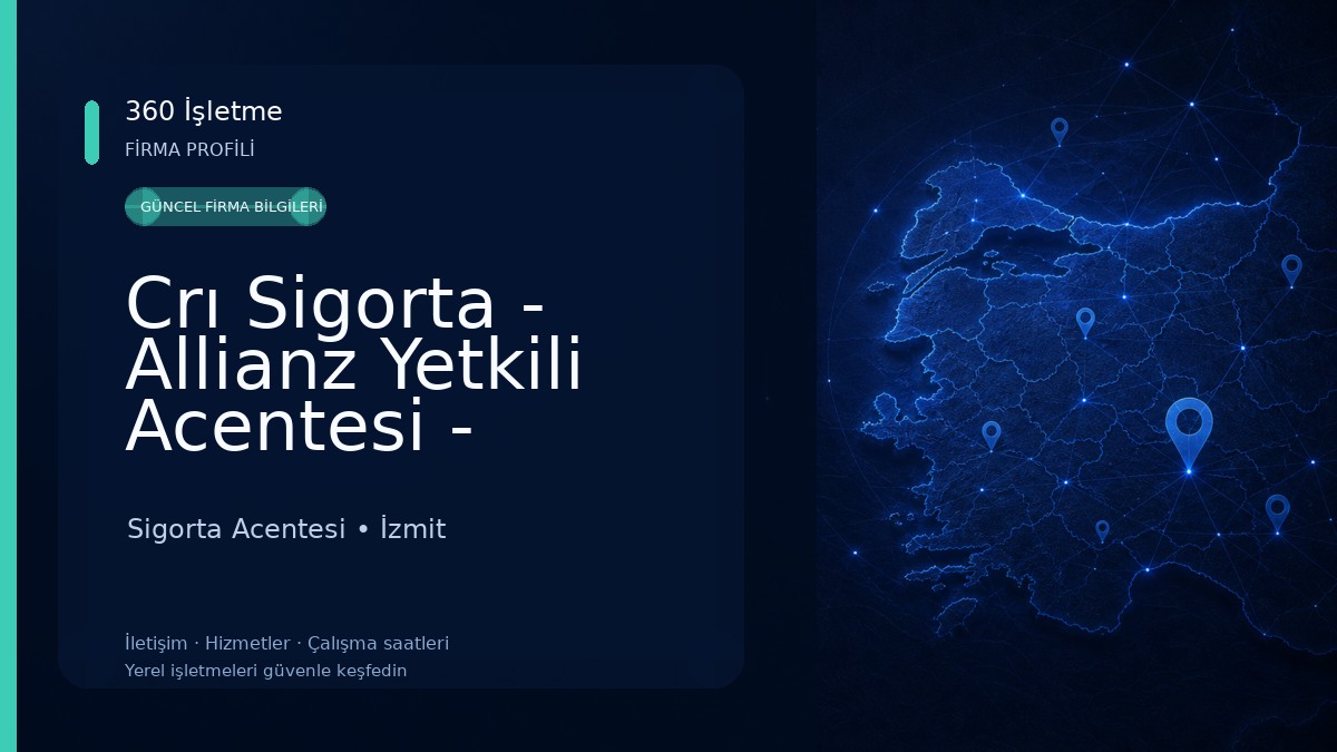 Crı Sigorta - Allianz Yetkili Acentesi - Kocaeli Sigorta Acentesi