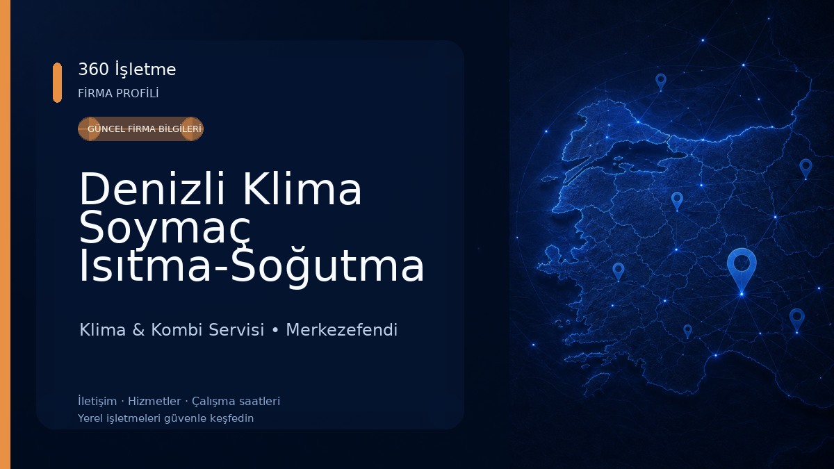 Denizli Klima Soymaç Isıtma-Soğutma Klima & Kombi Servisi
