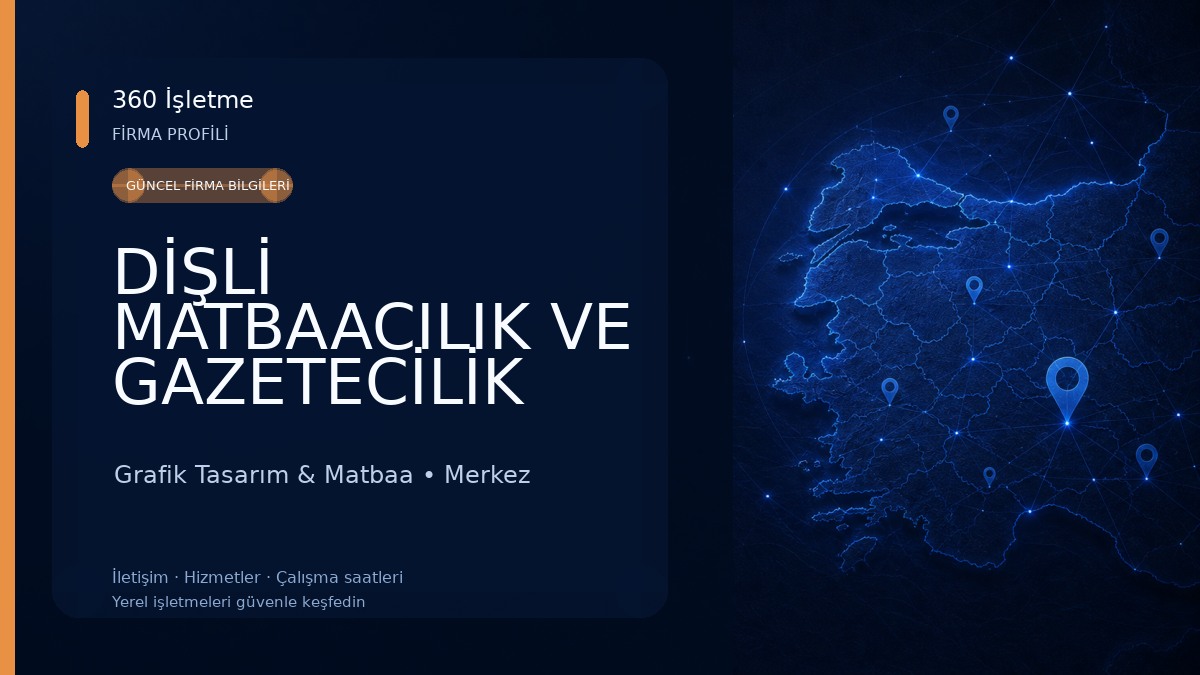 DİŞLİ MATBAACILIK VE GAZETECİLİK REKLAM TURİZM İNŞAAT SAN. TİC. LTD. ŞTİ Grafik Tasarım & Matbaa