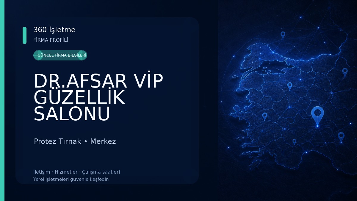 DR.AFSAR VİP GÜZELLİK SALONU 