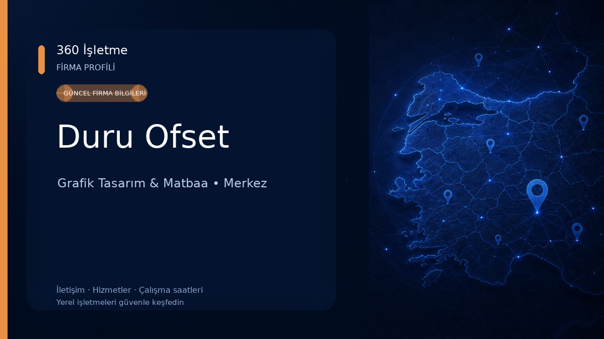 Duru Ofset Grafik Tasarım & Matbaa