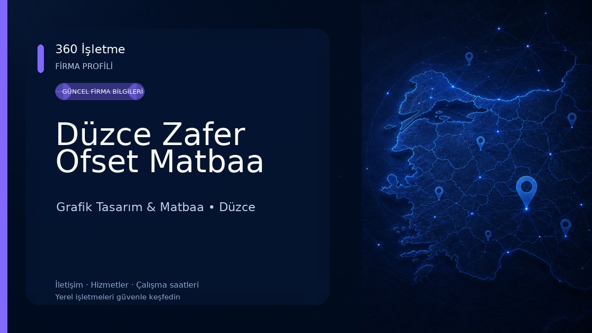 Düzce Zafer Ofset Matbaa 