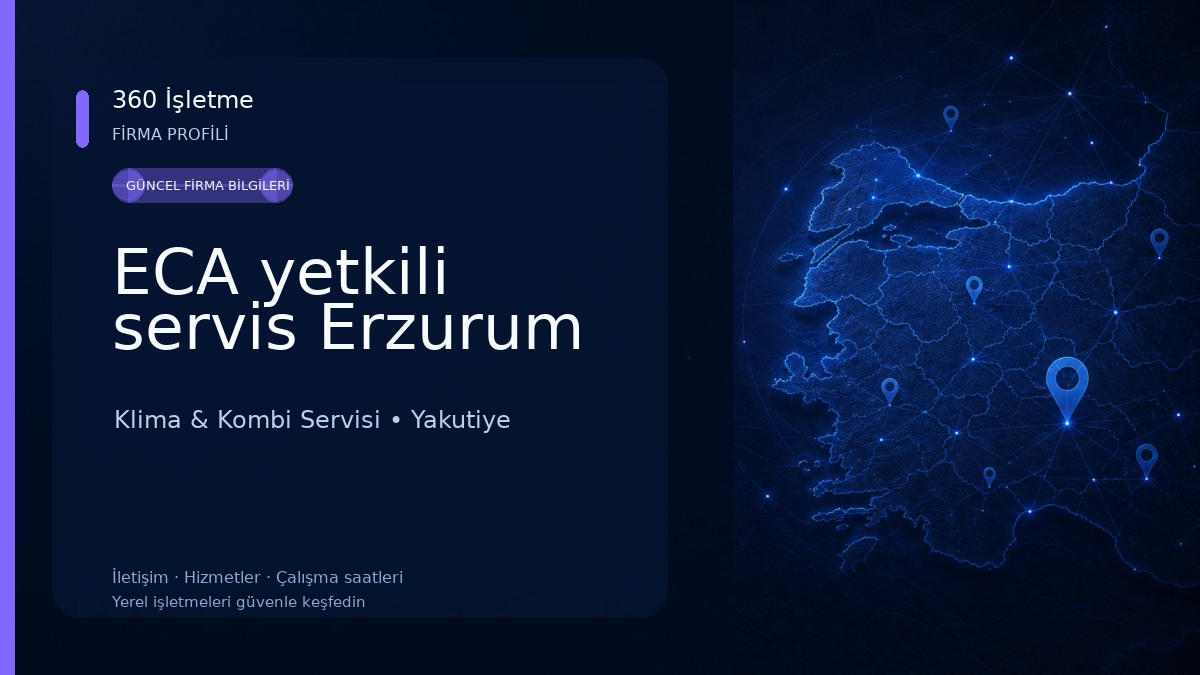 ECA yetkili servis Erzurum 