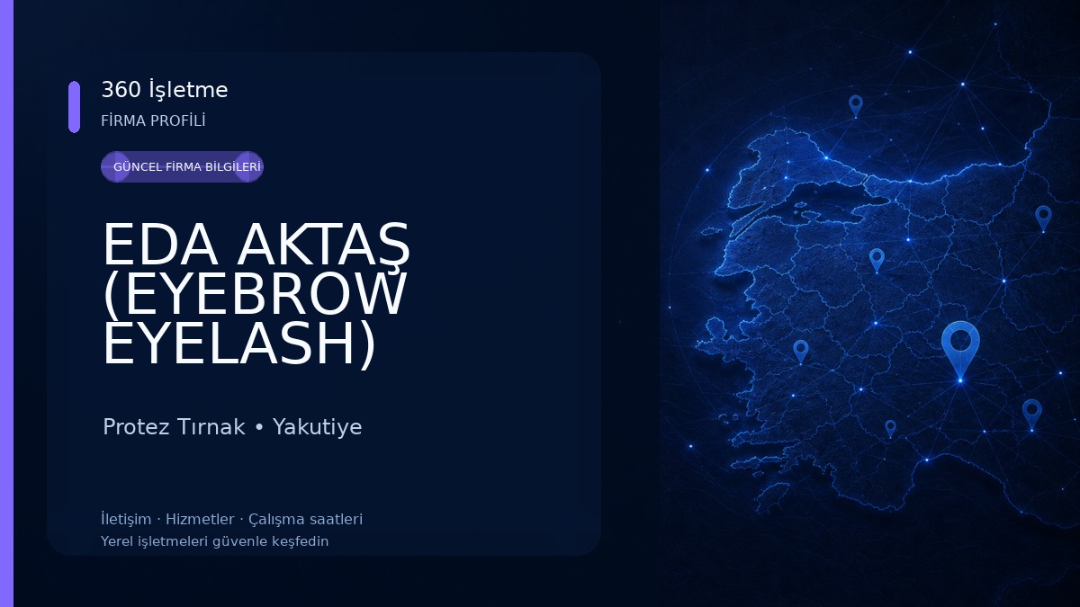 EDA AKTAŞ (EYEBROW EYELASH) Protez Tırnak