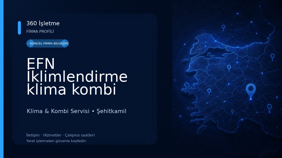 EFN İklimlendirme klima kombi servisi 