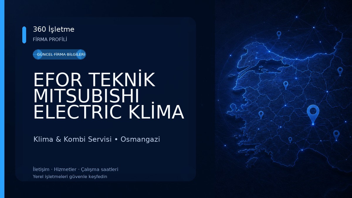 EFOR TEKNİK MITSUBISHI ELECTRIC KLİMA SİSTEMLERİ