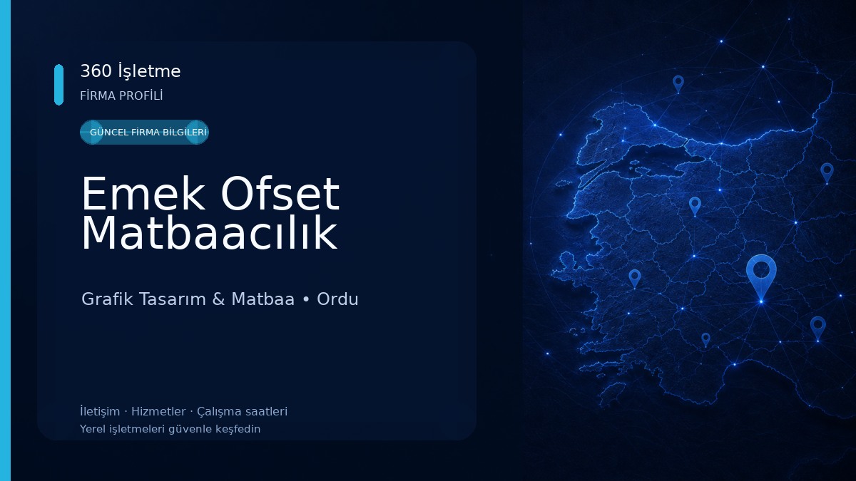 Emek Ofset Matbaacılık Grafik Tasarım & Matbaa