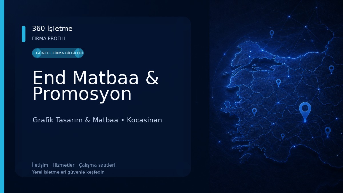 End Matbaa & Promosyon Grafik Tasarım & Matbaa