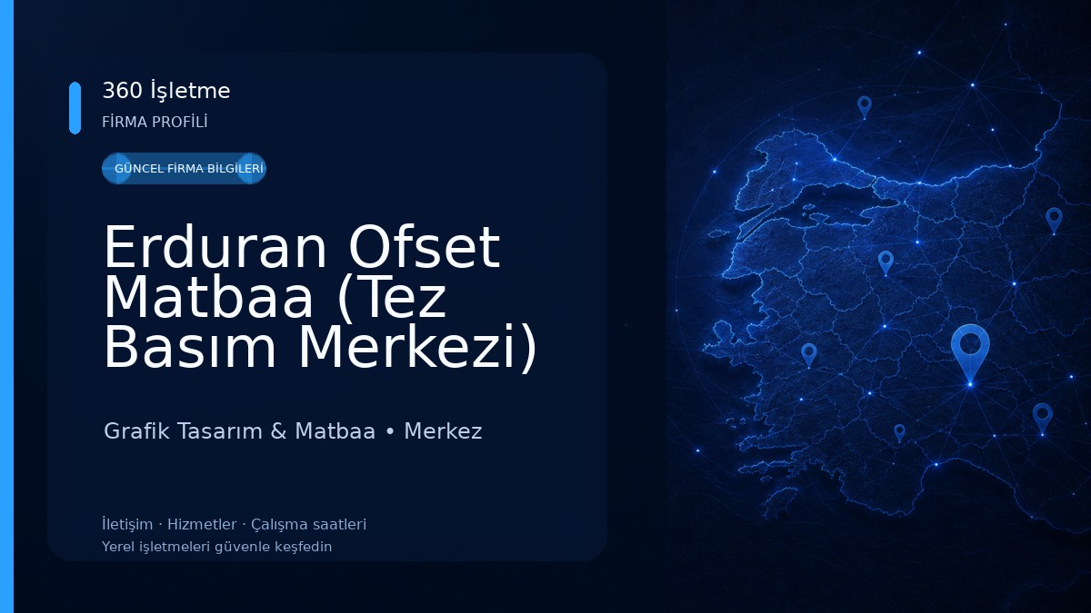 Erduran Ofset Matbaa (Tez Basım Merkezi) Kırıkkale 