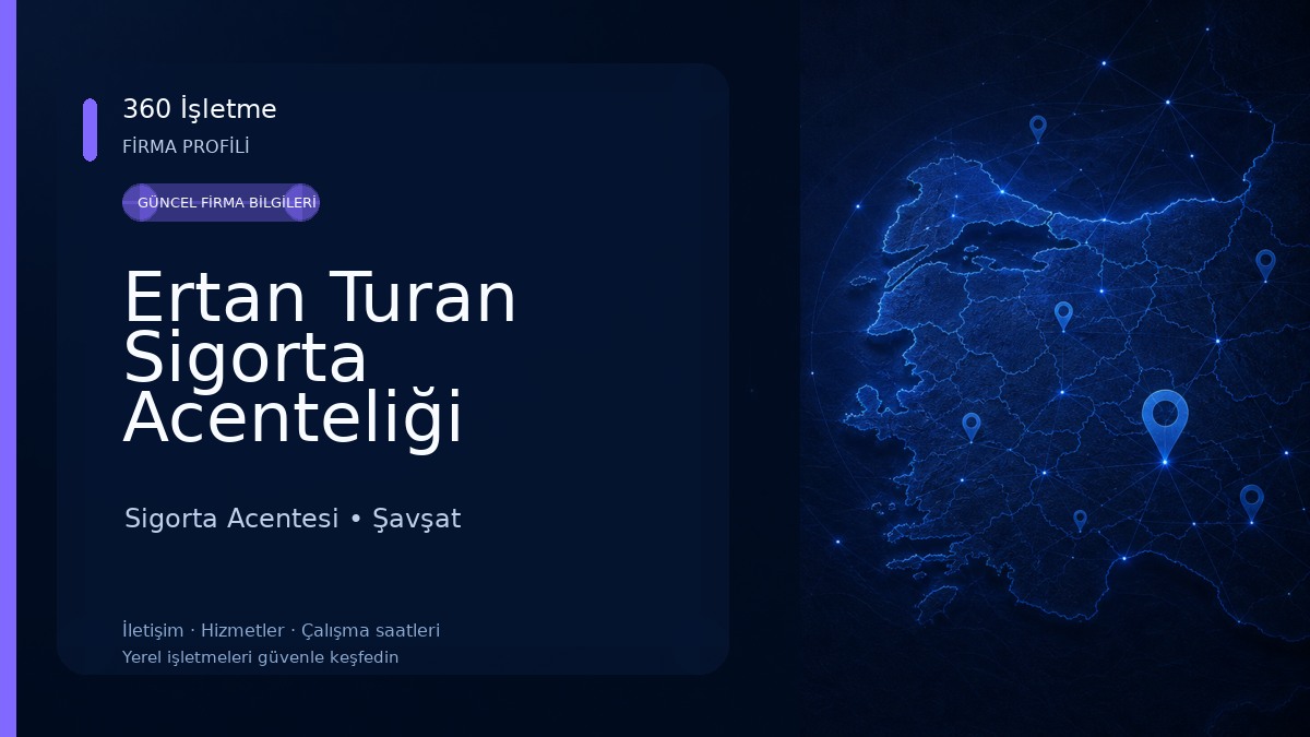 Ertan Turan Sigorta Acenteliği Sigorta Acentesi