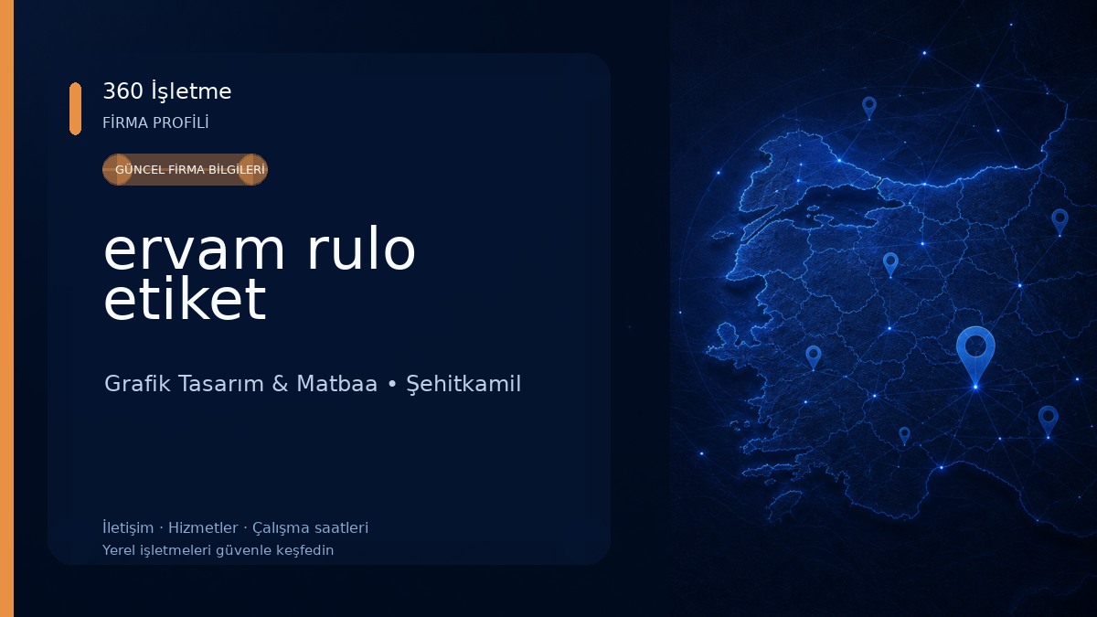 ervam rulo etiket Grafik Tasarım & Matbaa