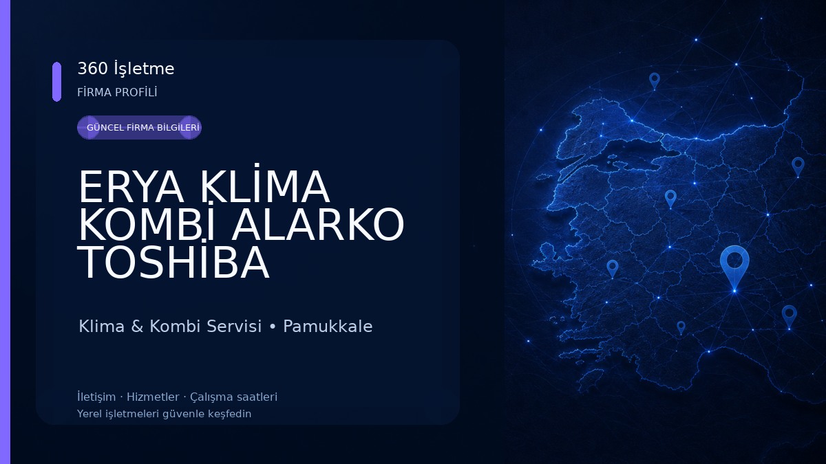 ERYA KLİMA KOMBİ ALARKO TOSHİBA YETKİLİ SERVİS Klima & Kombi Servisi