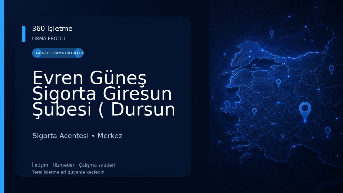 Evren Güneş Sigorta Giresun Şubesi ( Dursun DEMİRHAN ) Sigorta Acentesi