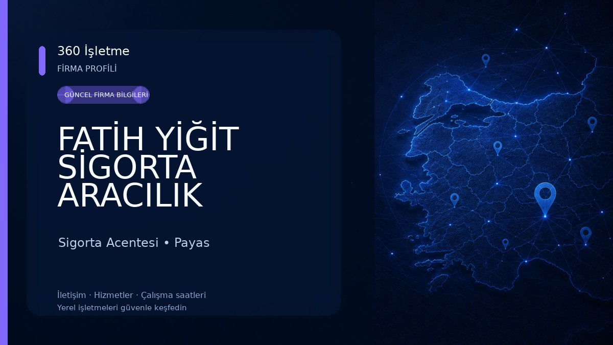 FATİH YİĞİT SİGORTA ARACILIK HİZMETLERİ Sigorta Acentesi