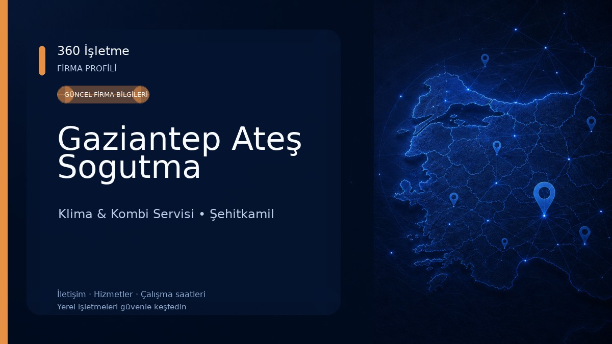 Gaziantep Ateş Sogutma Klima & Kombi Servisi