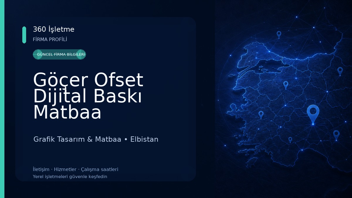 Göçer Ofset Dijital Baskı Matbaa Grafik Tasarım & Matbaa
