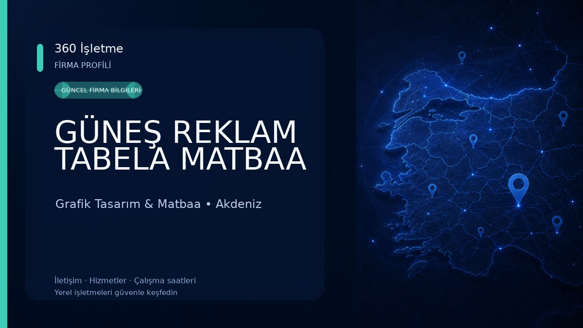 GÜNEŞ REKLAM TABELA MATBAA Grafik Tasarım & Matbaa