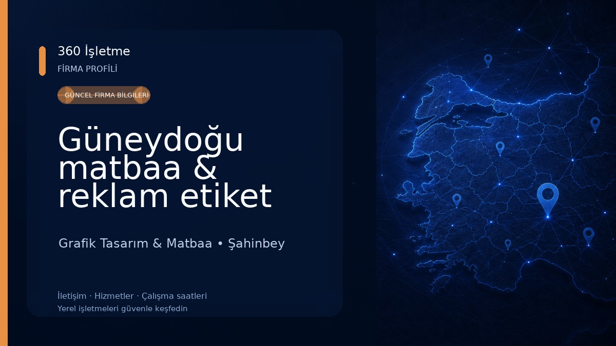 Güneydoğu matbaa & reklam etiket ambalaj& digital baski
