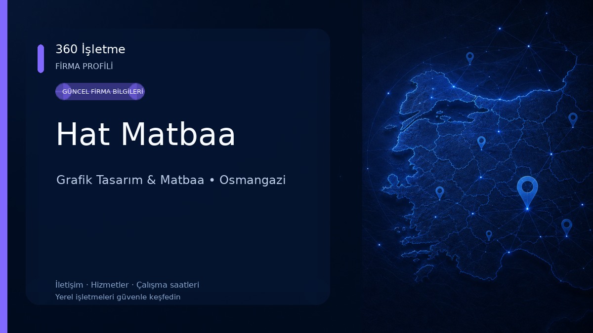 Hat Matbaa Grafik Tasarım & Matbaa
