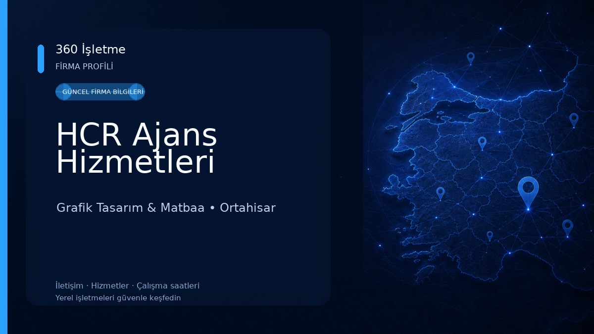 HCR Ajans Hizmetleri Grafik Tasarım & Matbaa